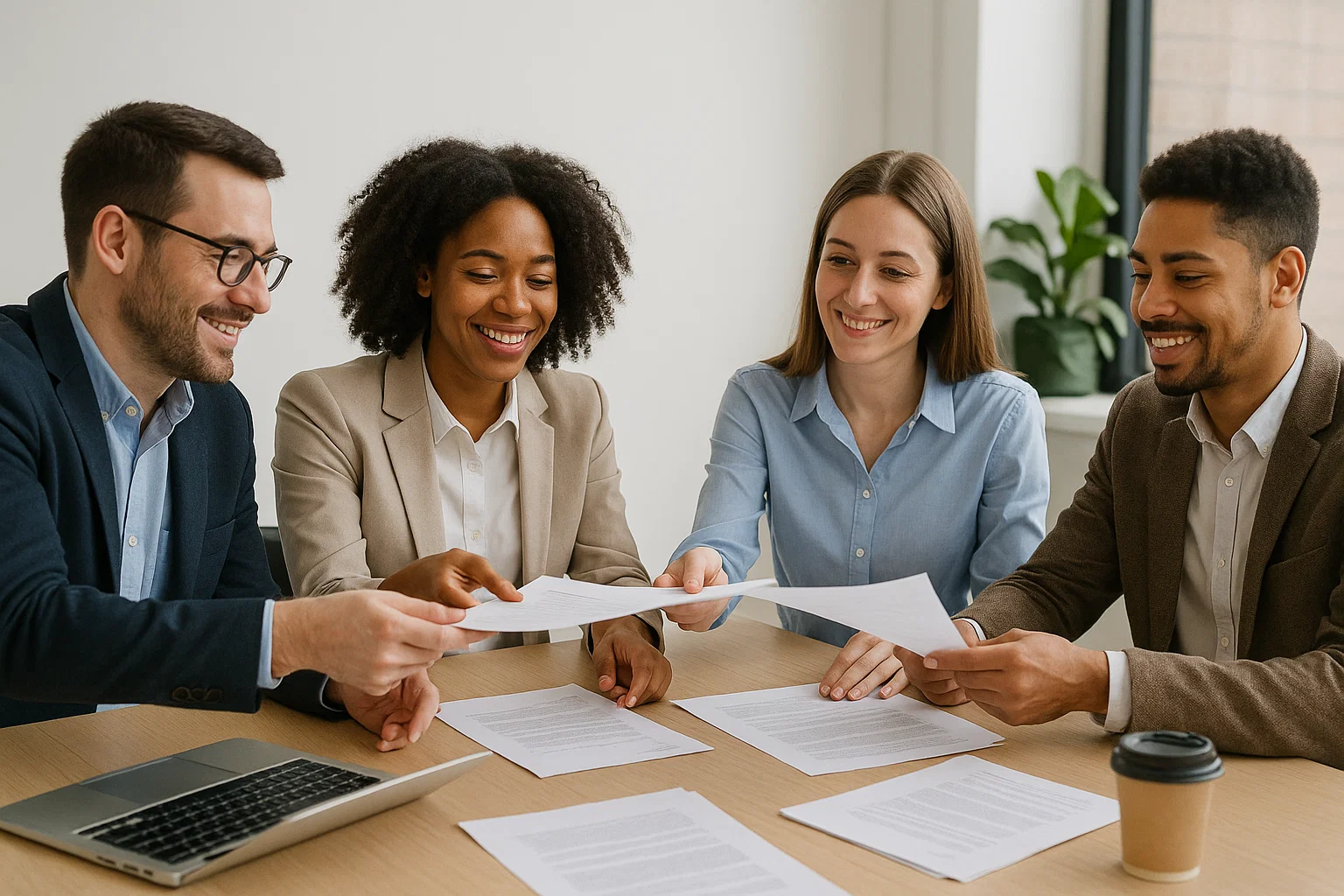 Team Working on AI Solutions